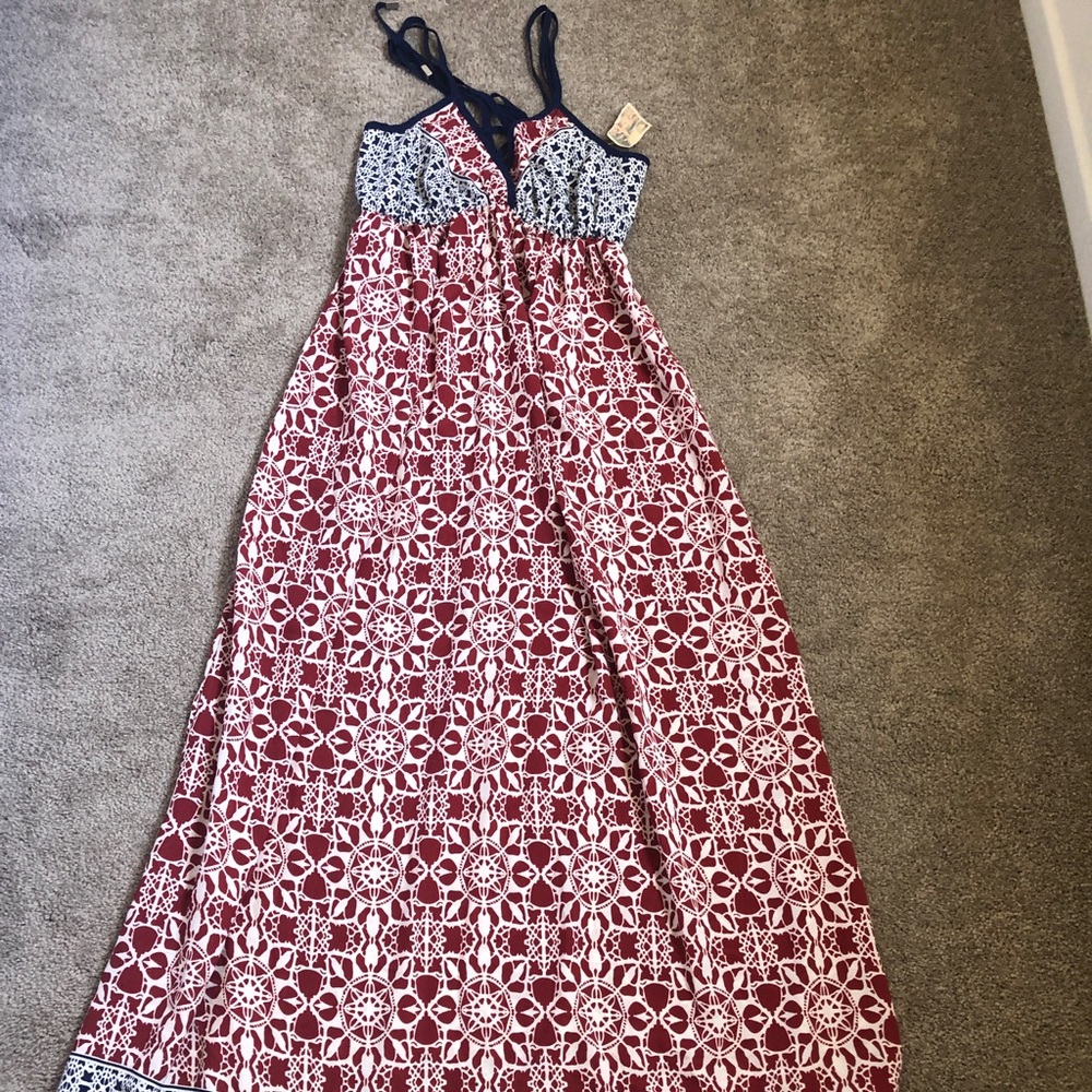 Red, white and blue dress